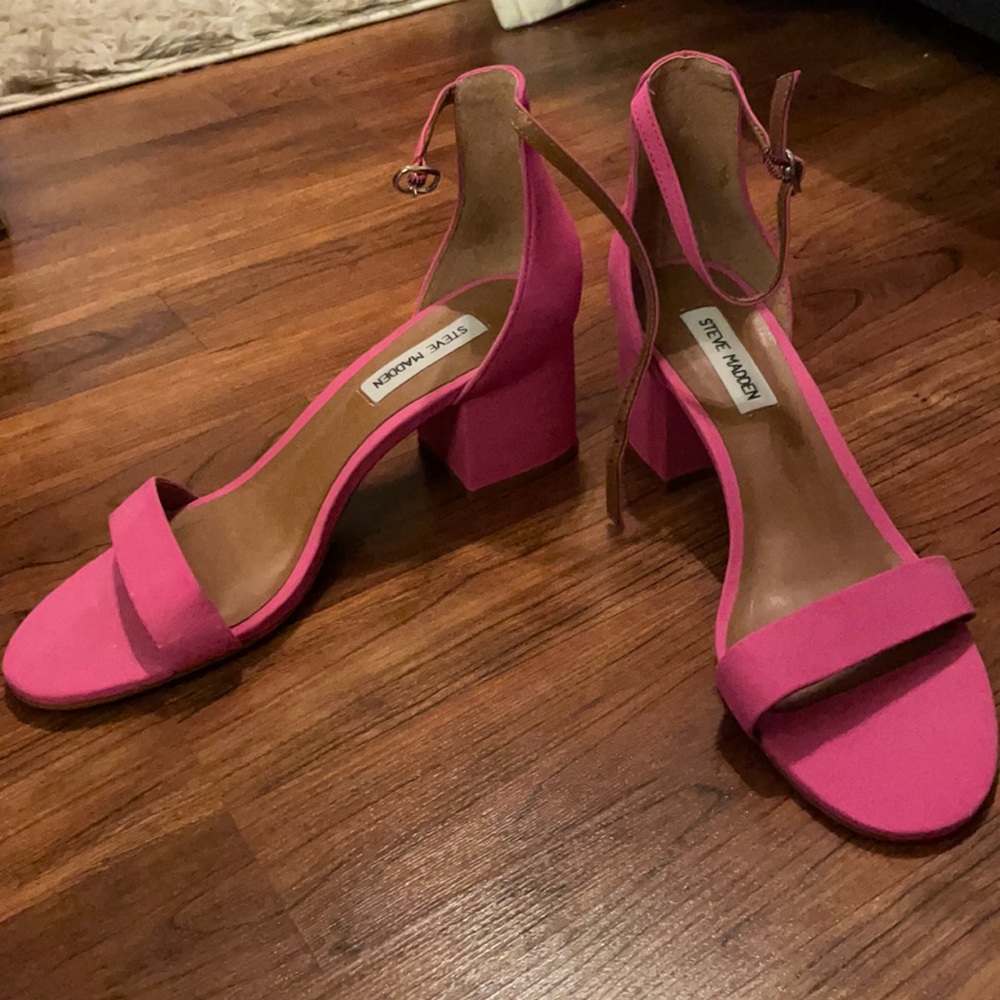 Hot pink low heel, never been worn